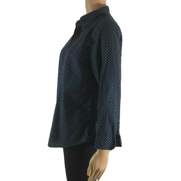 LAUREN Ralph Lauren Dotted Blue Button Up- size L - Picture 5 of 10